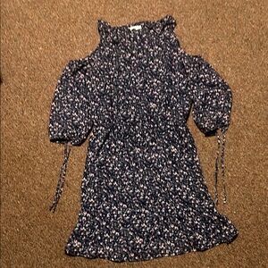 Maurices Navy Floral Dress Size Medium